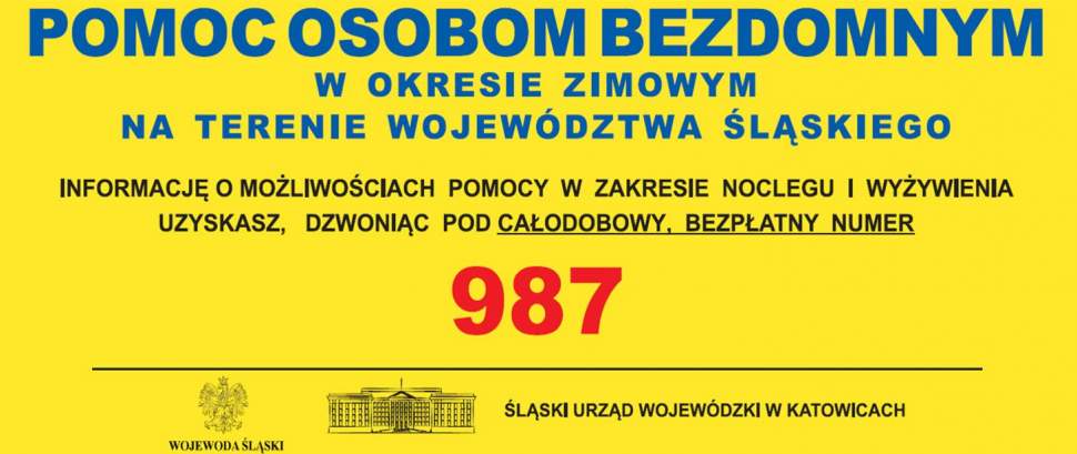 Pomoc Osobom Bezdomnym w okresie zimowym na terenie województwa śląskiego